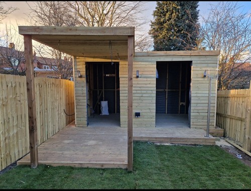 Fully installed log - fully, cabin