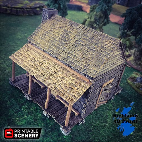 Log cabin scatter - cabin,
