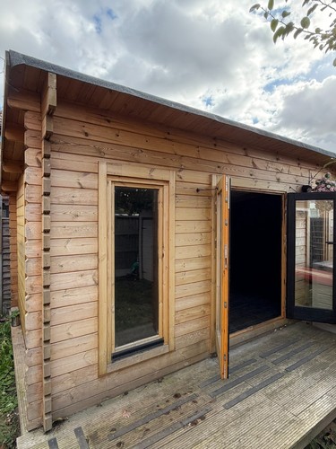 Log cabin forest - log, x