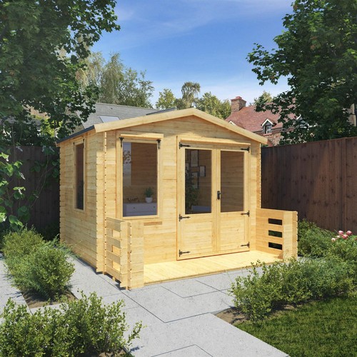Wooden log cabin 3 4m - x, 3.4m