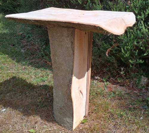 Handmade hardwood log - , table