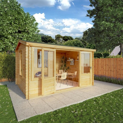 Wooden log cabin 19mm - 3m,