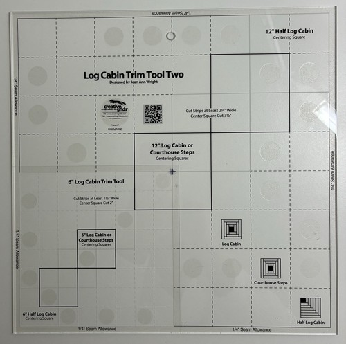Creative grids log cabin trim - grids,