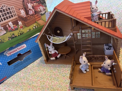 Sylvanian families log cabin - families,
