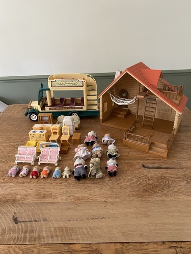 Sylvanian families log cabin - sylvanian,