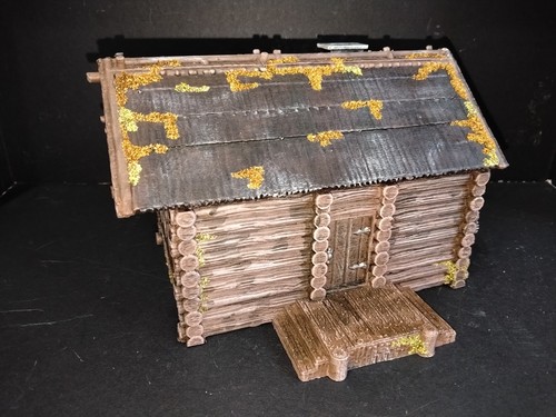 32mm log cabin - -, painted