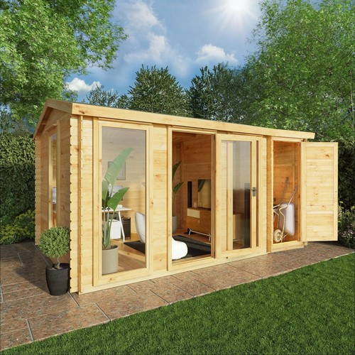 Log cabin with - log,
