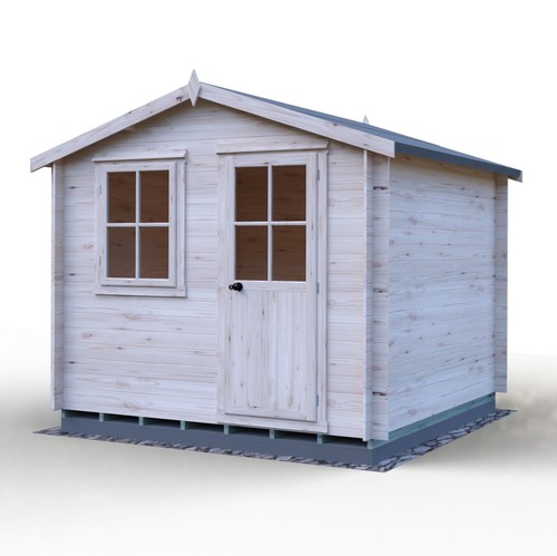 Shire avesbury 9x9 log cabin - log,